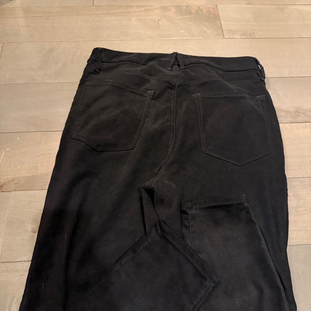 Good American Black Suede Pants - Picture 3 of 7